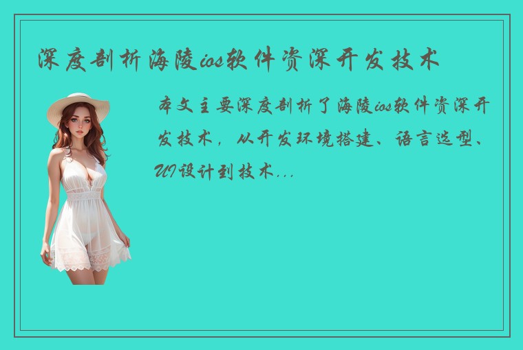 深度剖析海陵ios软件资深开发技术