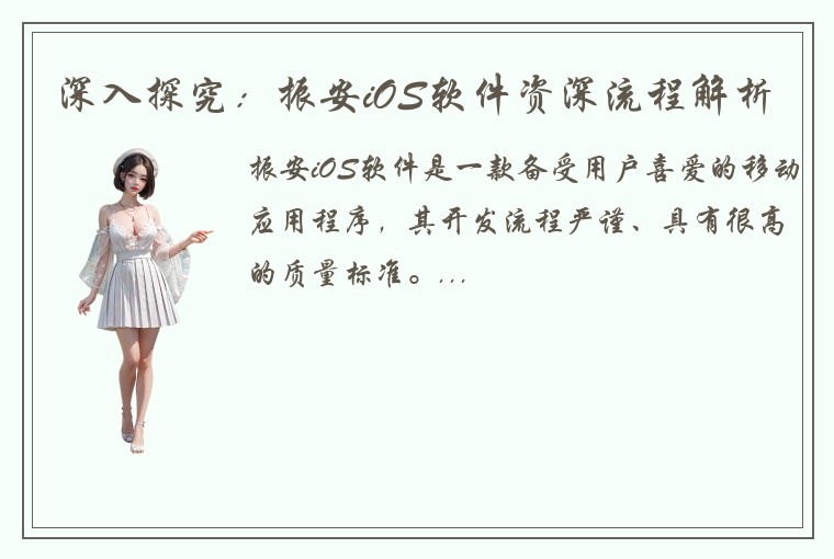 深入探究：振安iOS软件资深流程解析