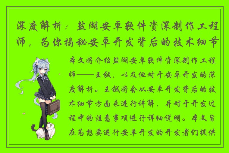 深度解析：盐湖安卓软件资深制作工程师，为你揭秘安卓开发背后的技术细节